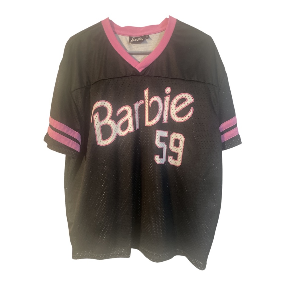 Barbie Black and Pink Jersey with V-neck and Number 59